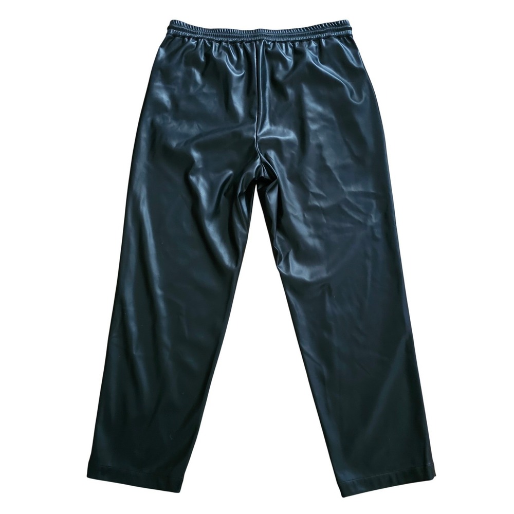 Mode of One Mens‎ Relaxed-Fit Faux Leather Pull-On Pants Black XL - Picture 4 of 6